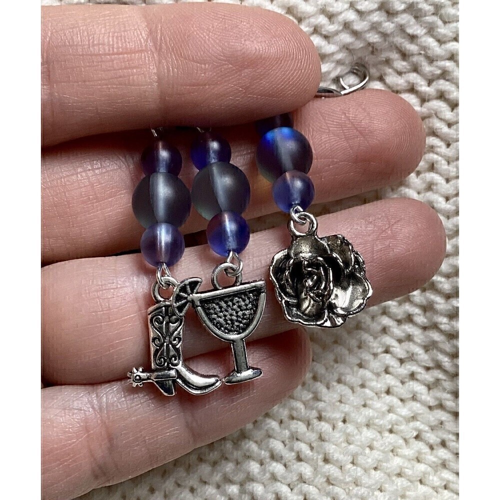 Practical Magic Gilly Owens Stitch Markers/Purse Charm Set Of 6 - Picture 5 of 5